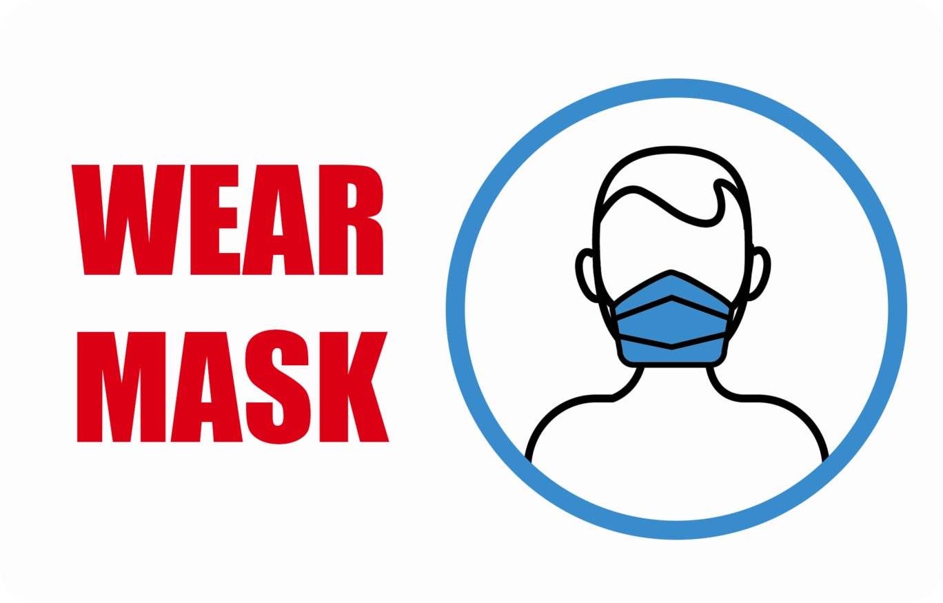WEAR MASK CARD CR80-covid