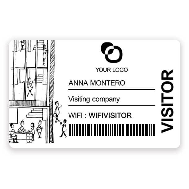 Protection adhésive transparente pour carte et badge pro en plastique pvc
