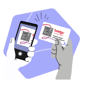 illustration scan qr code avec téléphone